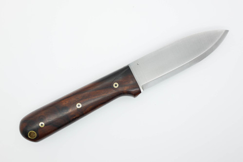 LT Wright Knives Genesis - 3/32" AEB-L Stainless Steel - Scandi Grind - Desert Ironwood, Black Liners - Mosaic Pins - 2 LT Wright Knives Genesis - 3/32" AEB-L Stainless Steel - Scandi Grind - Desert Ironwood, Black Liners - Mosaic Pins - 2