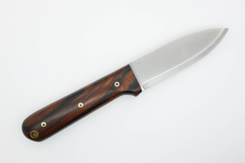 LT Wright Knives Genesis - 3/32" AEB-L Stainless Steel - Scandi Grind - Desert Ironwood, Black Liners - Mosaic Pins - 3 LT Wright Knives Genesis - 3/32" AEB-L Stainless Steel - Scandi Grind - Desert Ironwood, Black Liners - Mosaic Pins - 3