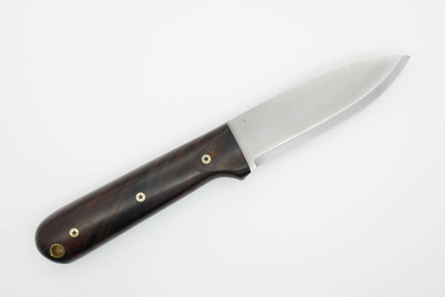 LT Wright Knives Genesis - 3/32" AEB-L Stainless Steel - Scandi Grind - Desert Ironwood, Black Liners - Mosaic Pins - 5 LT Wright Knives Genesis - 3/32" AEB-L Stainless Steel - Scandi Grind - Desert Ironwood, Black Liners - Mosaic Pins - 5