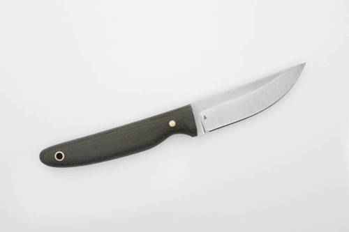 LT Wright Knives: APEX - A2 Steel - Saber Grind - Fixed Blade Knife w/ Green Canvas Micarta Handle