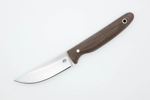 LT Wright Knives: APEX - A2 Steel - Saber Grind - Fixed Blade Knife w/ Rustic Brown Canvas Micarta Handle