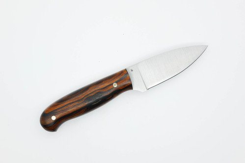 LT Wright Knives Patriot - O1 Steel - Flat Grind - Desert Ironwood w/ FREE Black Liners - 5