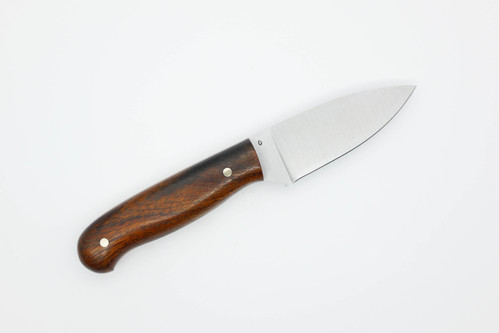 LT Wright Knives Patriot - O1 Steel - Flat Grind - Desert Ironwood w/ FREE Black Liners - 6