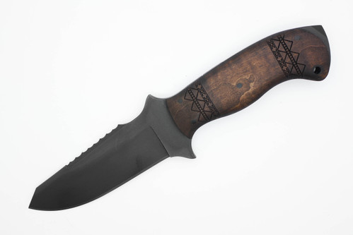 Winkler Knives - Utility Crusher - 80CRV2 Steel - Flat Grind - Maple Handle - Tribal Artwork - Crusher/Glass Breaker Winkler Knives - Utility Crusher - 80CRV2 Steel - Flat Grind - Maple Handle - Tribal Artwork - Crusher/Glass Breaker