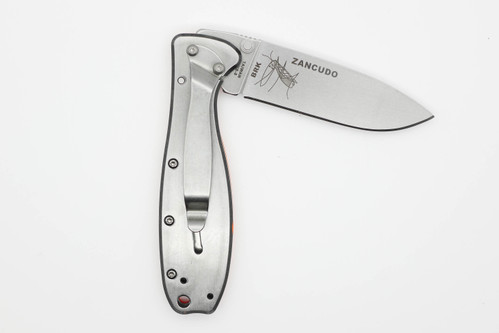 ESEE Knives/BRK: Zancudo Folding Knife, Blaze Orange FRN and Stainless Steel Handle - Stonewash Blade