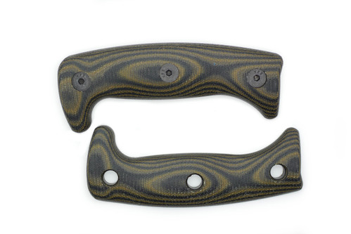 TKC: Handle for ESEE Junglas I/II & Cleaver - Woodland Camo Micarta TKC: Handle for ESEE Junglas I/II & Cleaver - Woodland Camo Micarta