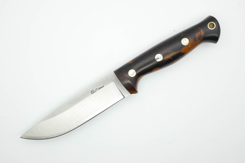 LT Wright Knives Forest Trail - AEB-L Steel - Saber Grind - Desert Ironwood Handle - FREE Black Liners!