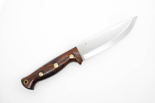LT Wright Knives Forest Trail - A2 Steel - Scandi Grind - Desert Ironwood Handle - FREE Black Liners! - 1