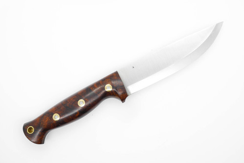 LT Wright Knives Forest Trail - A2 Steel - Scandi Grind - Desert Ironwood Handle - FREE Black Liners! - 2