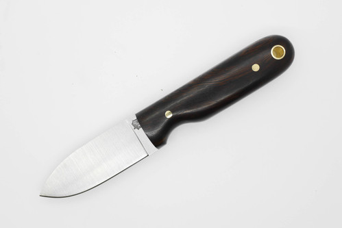 LT Wright Knives Bushbaby - A2 Steel - Flat Grind - Desert Ironwood w/ FREE Black Liners - 4