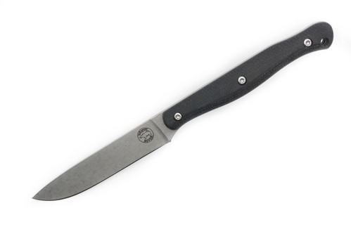 White River Knives: Exodus 4 - S35VN Steel - Black Canvas Micarta Handle - Kydex Sheath White River Knives: Exodus 4 - S35VN Steel - Black Canvas Micarta Handle - Kydex Sheath