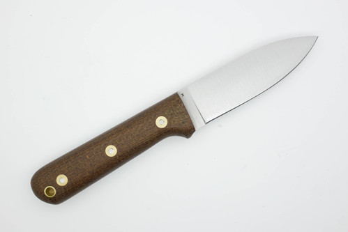 LT Wright Knives: Genesis - CPM 3V Steel - Flat Grind - Brown Burlap - Mate Finish - Kydex Sheath