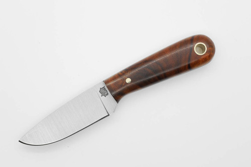 LT Wright Knives: Frontier First - O1 Tool Steel - Flat Grind - Desert Ironwood w/ Black Liners - 2
