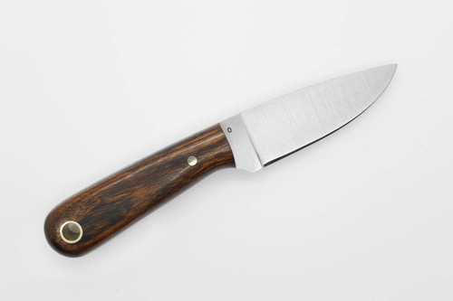 LT Wright Knives: Frontier First - O1 Tool Steel - Flat Grind - Desert Ironwood w/ Black Liners - 4