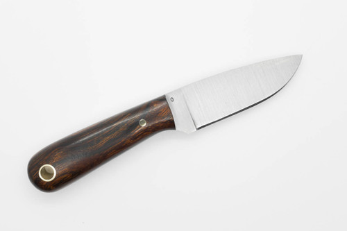 LT Wright Knives: Frontier First - O1 Tool Steel - Flat Grind - Desert Ironwood w/ Black Liners - 5
