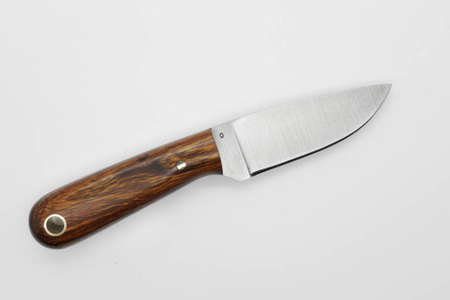 LT Wright Knives: Frontier First - O1 Tool Steel - Flat Grind - Desert Ironwood w/ Black Liners - 7