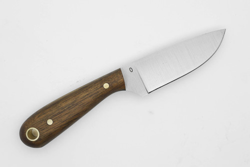 LT Wright Knives: Frontier First - O1 Tool Steel - Flat Grind - Koa w/ Black Liners - 3