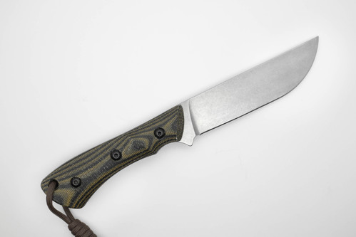 Smith & Sons Knives: Delta - 3V Steel - Camo Canvas Micarta Handle Smith & Sons Knives: Delta - 3V Steel - Camo Canvas Micarta Handle