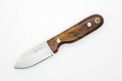LT Wright Knives Bushbaby - Saber Grind - O1 Steel - Desert Ironwood - Black Liners - 3 / FREE BLACK LINERS!