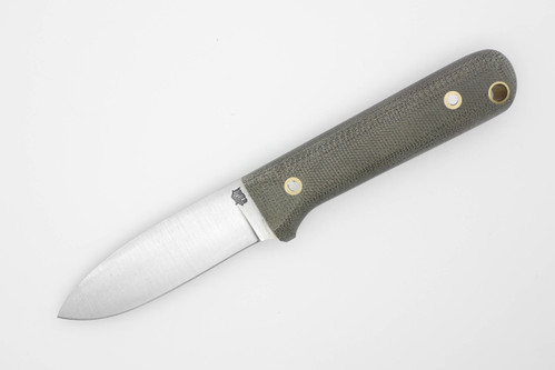 LT Wright Knives Next Gen - Convex Grind - CPM 3V Steel - Green Canvas Micarta Handle - Matte Finish