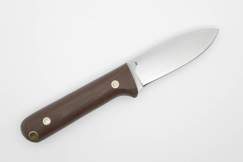 LT Wright Knives Next Gen - Convex Grind - CPM 3V Steel - Rustic Brown Canvas Micarta Handle - Matte Finish