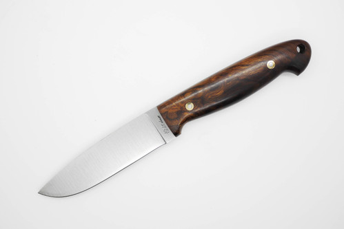 LT Wright Knives Trekker - AEB-L Steel - Flat Grind - Desert Ironwood Handle w/ FREE Black Liners - 8