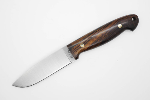 LT Wright Knives Trekker - AEB-L Steel - Flat Grind - Desert Ironwood Handle w/ FREE Black Liners - 9