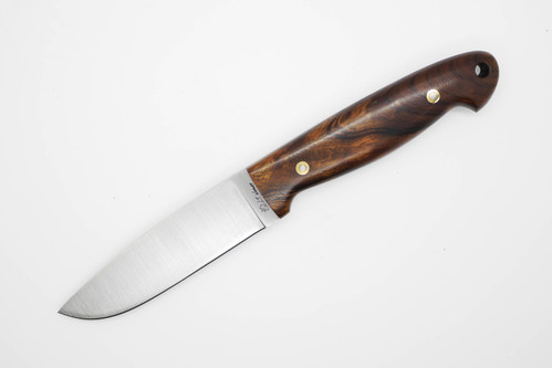 LT Wright Knives Trekker - AEB-L Steel - Flat Grind - Desert Ironwood Handle w/ FREE Black Liners - 10