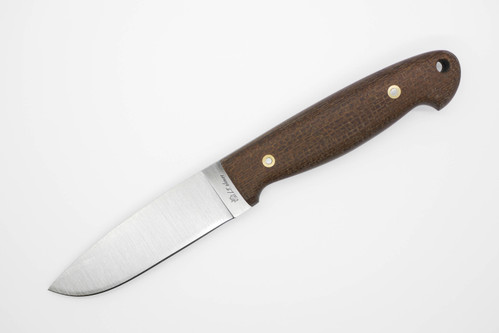 LT Wright Knives Trekker - AEB-L Steel - Flat Grind - Brown Burlap Handle - Matte Finish