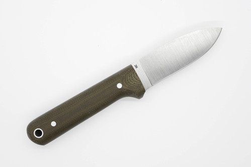 LT Wright Knives Next Gen - MagnaCut Steel - Flat Grind - Two Tone Green Canvas Micarta - Matte Finish