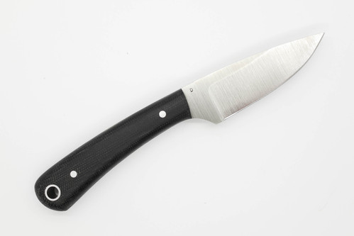 LT Wright Knives Frontier Valley - D2 Steel - Flat Grind - Black Canvas Micarta Handle - Matte Finish