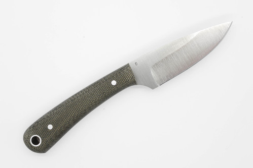 LT Wright Knives Frontier Valley - D2 Steel - Flat Grind - Green Canvas Micarta Handle - Matte Finish