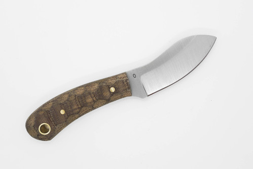 LT Wright Knives: Lil Muk - Saber Grind - O1 Steel - Rustic Brown Canvas Micarta - Mountain Texture - Kydex Sheath LT Wright Knives: Lil Muk - Saber Grind - O1 Steel - Rustic Brown Canvas Micarta - Mountain Texture - Kydex Sheath