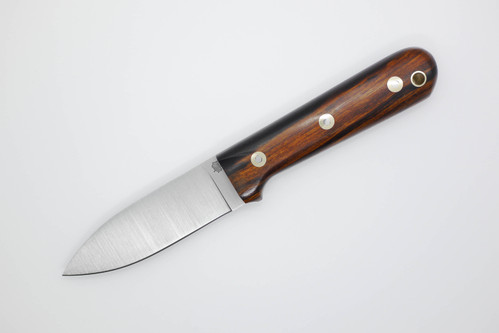LT Wright Knives Genesis - CPM 3V Steel - Flat Grind - Desert Ironwood - Polished Finish - 1 - FREE Black Liners!