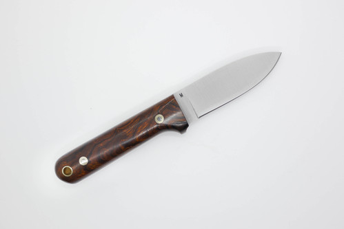 LT Wright Knives Next Gen - Flat Grind - Magna Cut Steel - Desert Ironwood - 6 / FREE Black Liners!