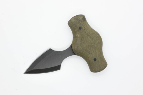 Winkler Knives - Push Dagger - 80CRV2 Steel - Full Double Edge - Green Laminate Handle Winkler Knives - Push Dagger - 80CRV2 Steel - Full Double Edge - Green Laminate Handle