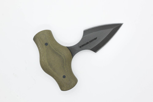 Winkler Knives - Push Dagger - 80CRV2 Steel - Full Double Edge - Green Laminate Handle Winkler Knives - Push Dagger - 80CRV2 Steel - Full Double Edge - Green Laminate Handle
