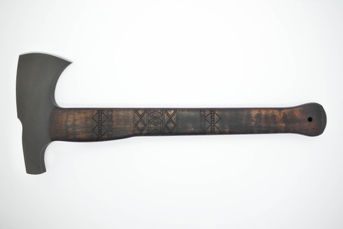 Winkler Knives - Hammer Combat Axe - 80CRV2 Steel - Maple Handle - Tribal Artwork