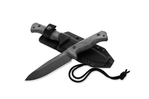 LionSteel Knives: T6 - CPM 3V Steel - Old Black Blade Finish - Black Canvas Micarta Handle LionSteel Knives: T6 - CPM 3V Steel - Old Black Blade Finish - Black Canvas Micarta Handle