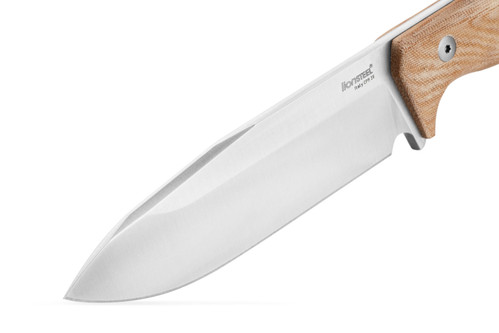 LionSteel Knives: T6 - CPM 3V Steel - Satin Blade Finish - Natural Canvas Micarta Handle LionSteel Knives: T6 - CPM 3V Steel - Satin Blade Finish - Natural Canvas Micarta Handle