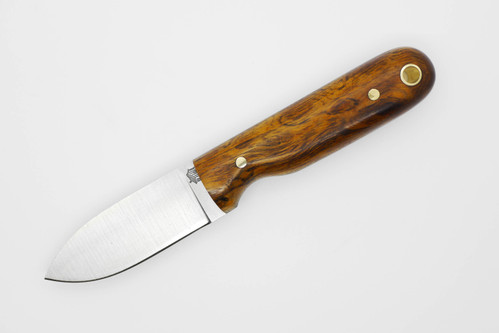 LT Wright Knives Bushbaby - A2 Steel - Flat Grind - Desert Ironwood w/ FREE Black Liners - 7