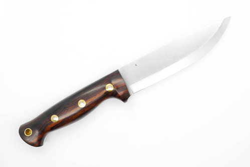 LT Wright Knives Forest Trail - A2 Steel - Scandi Grind - Desert Ironwood Handle - FREE Black Liners! - 4