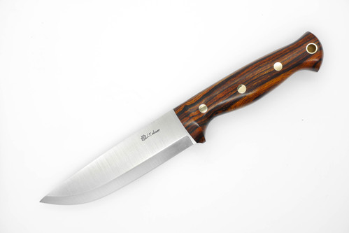 LT Wright Knives Forest Trail - CPM 3V Steel - Scandi Grind - Desert Ironwood Handle - Black Liners - 2