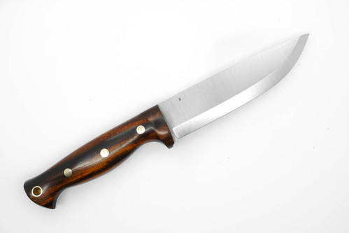 LT Wright Knives Forest Trail - CPM 3V Steel - Scandi Grind - Desert Ironwood Handle - Black Liners - 4