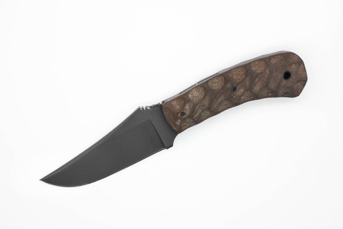 Winkler Knives - Blue Ridge Hunter - 80CRV2 Steel - Flat Grind - Brown Laminate - Sculpted