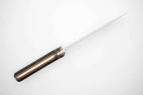 LT Wright Knives Gen 3 - Flat Grind - Black Canvas Micarta w/ Natural Liners - Matte Finish LT Wright Knives Gen 3 - Flat Grind - Black Canvas Micarta w/ Natural Liners - Matte Finish