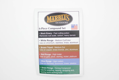 Marbles Outdoors: MR544 - Black Sharpening / Honing / Stropping / Buffing Compound Marbles Outdoors: MR544 - Black Sharpening / Honing / Stropping / Buffing Compound
