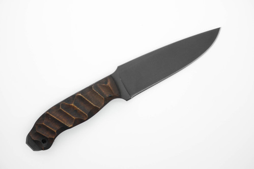 Winkler Knives - Drop Point Crusher - 80CRV2 Steel - Flat Grind - Sculpted Maple Handle