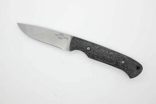 White River Knives Hunter - Black Burlap Micarta Handle - Kydex Sheath