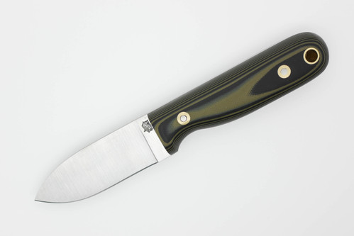 LT Wright Knives Bushbaby - A2 Steel - Flat Grind - OD Green/Black G10 - Matte Finish